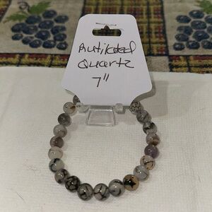 Hand Crafted Rutilated Quartz Stretch Bracelet